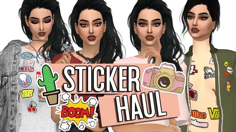 Sims 4 Sticker Haul Lookbook Youtube