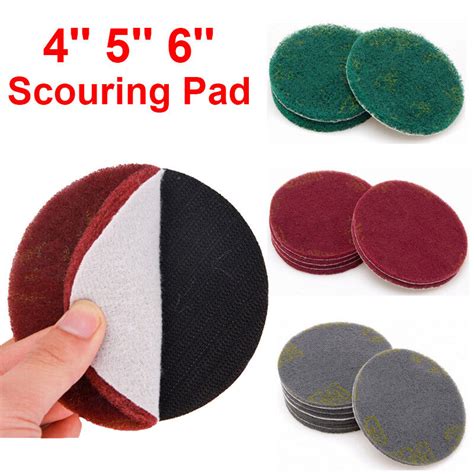 Hook And Loop Abrasive Scotch Brite Conditioning Scouring Pad Dia 100