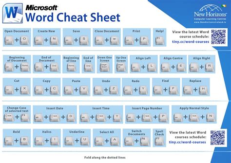 Office 365 Cheat Sheet Microsoft Word Cheat Sheet