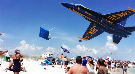 Blue angels pensacola beach 2021. Blue Angel Low Pass Wreaks Havoc On The Beach | Frontline ...