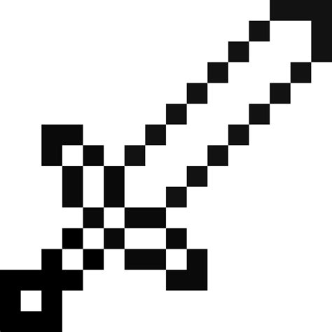 Editing Minecraft Sword Template Free Online Pixel Art Drawing Tool