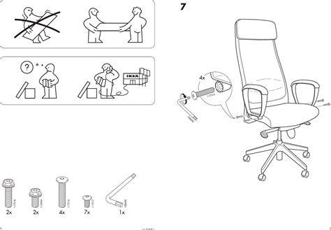 Ikea Markus Swivel Chair Assembly Instruction