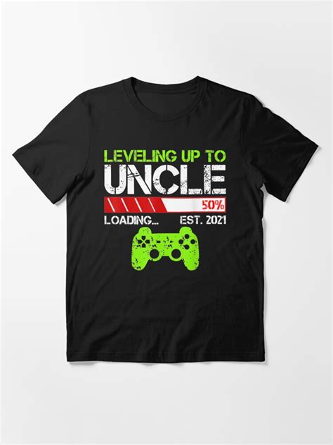 Leveling Up To Uncle Est 2021 Vintage Uncle T Funny Uncle T Shirt