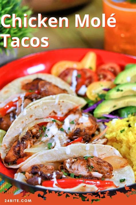 This simple crock pot swiss chicken casserole makes a tasty meal with green beans or a salad. Chicken Mole Tacos with Dona Maria Sauce | 24Bite® Recipes ...