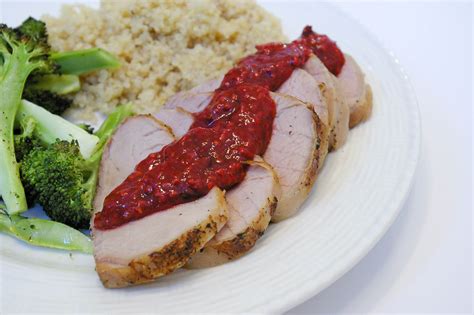 It comes from the muscle that runs transfer the pork to a plate and pour more of the amazing sauce over the top. Pork Tenderloin with Raspberry Chipotle Sauce - Eva Minette