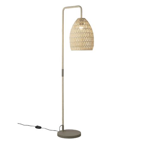 Elm Design Natural Lyla Woven Rope Floor Lamp Temple And Webster