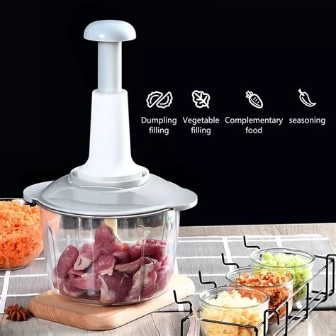 Manual Food Chopper 1500ml Speedy With 4 Curved Stainless Steel Blade