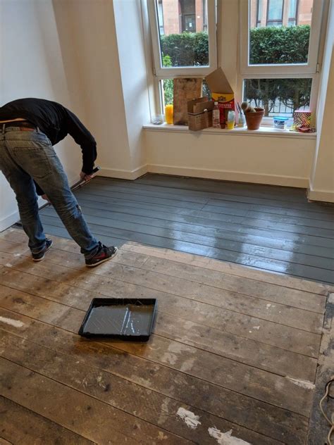 Paint hardwood floors with a pattern; Painted wooden floor | Painted wooden floors, Painted wood ...