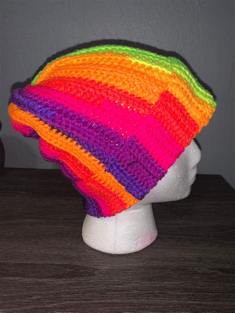 Colorful Beanie Etsy