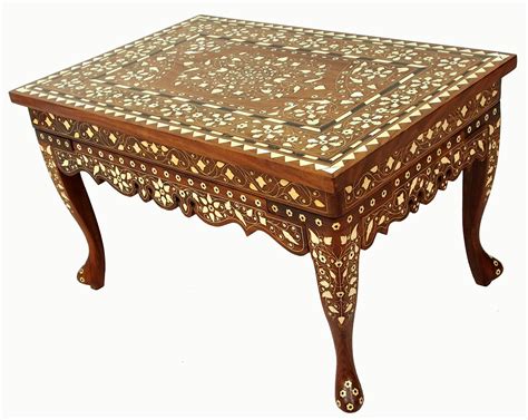 gorgeous antique anglo indian vintage bone inlay table side table coffee table living room table