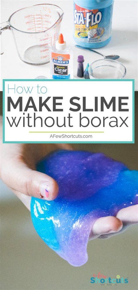 How To Make Slime Without Borax Fun Project For The Kids Recipe