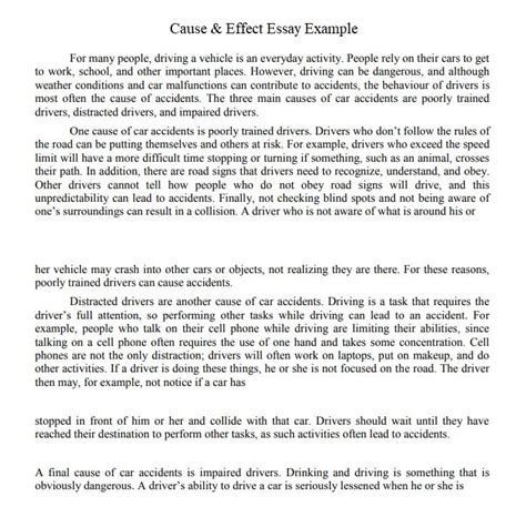 How To Write A Good Cause And Effect Essay Telegraph