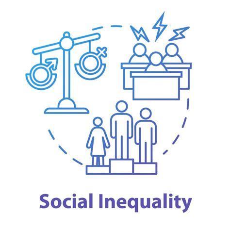Social Inequality Blue Concept Icon 3234133 Vector Art At Vecteezy
