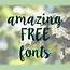 Amazing Free Fonts  The SITS Girls