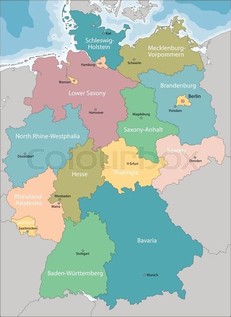 Map Of Germany With Provinces World Map