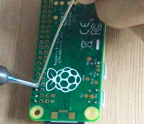 Raspberry Pi Zero W Basic Kit Lesson Solder Gpio Pin On Pi Zero