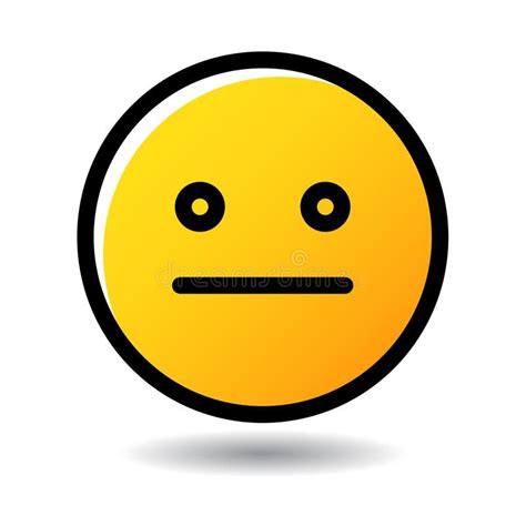 Meh Emoticon Emoji Icon Vector Illustration Of Meh Face Emoticon Emoji