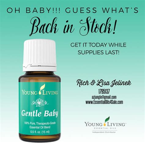 Young Livings Gentle Baby Essential Oil Is Back In Stock Young