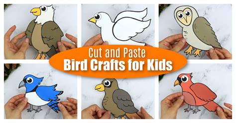 Cut And Paste Bird Crafts For Kids Simple Mom Project