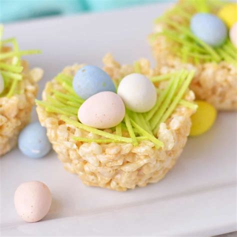 Rice Krispie Nests Easy No Bake Easter Treats