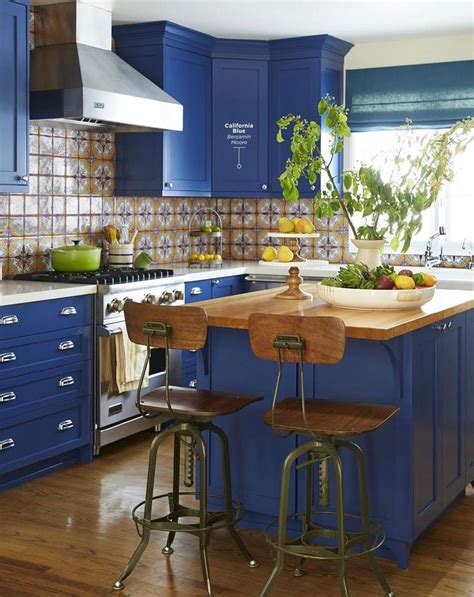Royal Blue Kitchen Cabinets