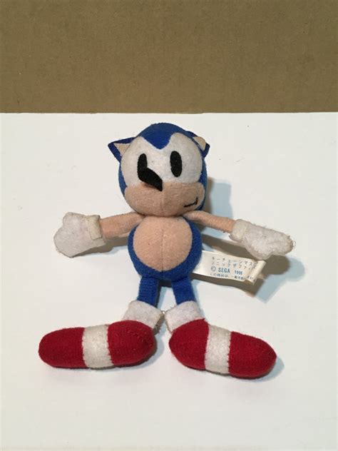 1996 Sonic The Fighters Plush Keychain Sonic The Hedgehog Sega Rare
