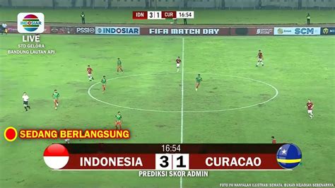 Sedang Berlangsung Sekarang TIMNAS INDONESIA VS CURACAO FIFA