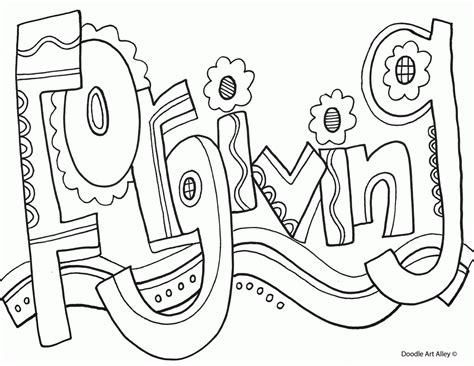 All Quotes Coloring Page Doodle Art Alley Coloring Home
