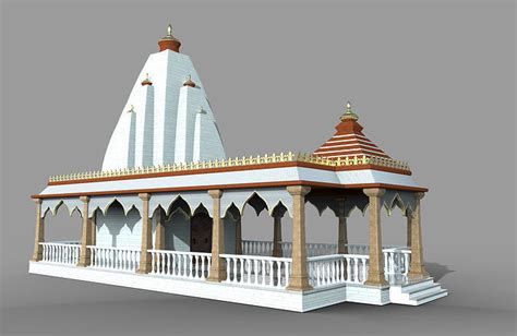 Indian Temple 3d Model Cgtrader