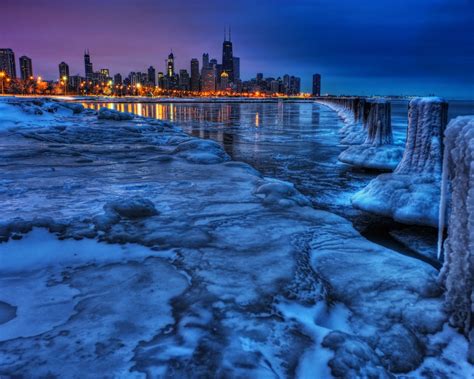 Building, city landscape architecture of night view, purple. landscape, Ice, Cityscape, City, Night, Reflection ...