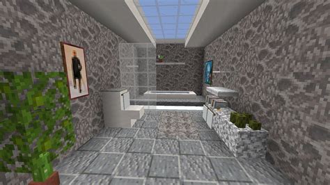 How To Build Bathroom In Minecraft Tutorial Youtube