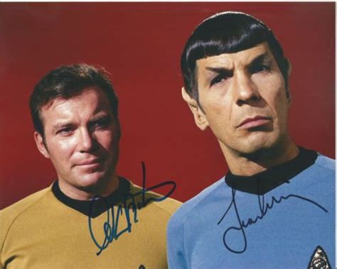 Star Trek Leonard Nimoy William Shatner In Person Hand Signed