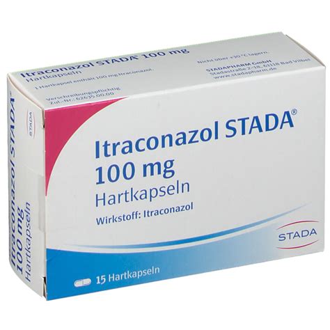 Find patient medical information for itraconazole oral on webmd including its uses, side effects and safety, interactions, pictures, warnings and user ratings. Itraconazol Stada® 100 mg Hartkapseln 15 St - shop ...