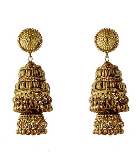 Itz About You Gold Jhumki Hanging Buy Itz About You Gold Jhumki