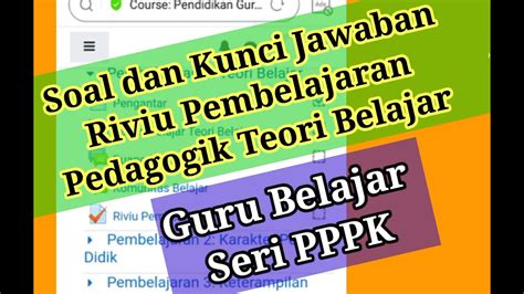 Soal Pedagogik Dan Kunci Jawaban