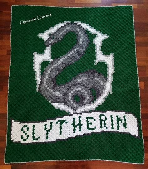 Harry Potter Slytherin Crochet Pattern Corner To Corner Etsy