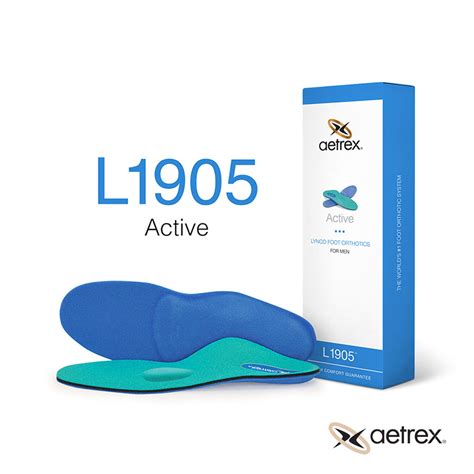 Aetrex Mens Active Orthotics With Metatarsal Support Insole Bratpack Singapore