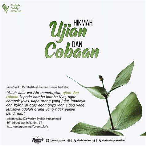 Syababbrebes On Instagram Hikmah Ujian Dan Cobaan Media Syabab Brebes Join Channel Telegr Kata