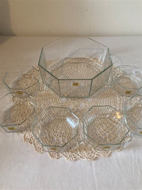 Luminarc Arcopal French Vintage Large Octime Octagonal Clear Etsy