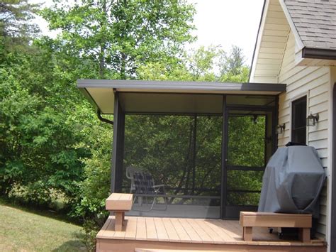 Screen Rooms With Aluminum Roof Backyard Enclosures
