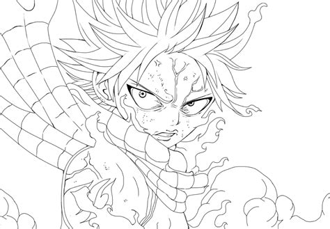 Fairy Tail Natsu Coloring Pages Coloring Pages