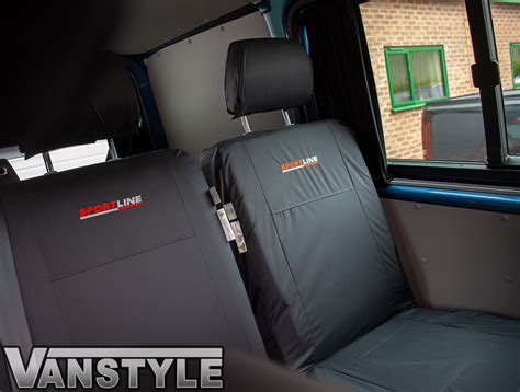 Genuine Vw Waterproof Sportline Single Rear Seat Cover Vw T6 Vanstyle
