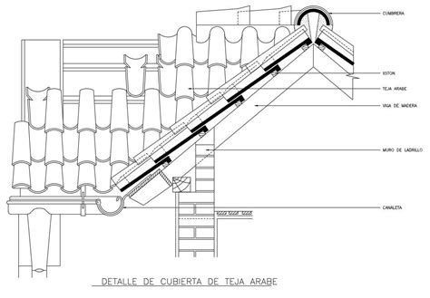 Roof Section Cad Block Design For Autocad File Cadbull