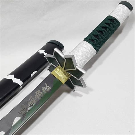 Espada De Sanemi Shinazugawa Katana Metalica Demon Slayer