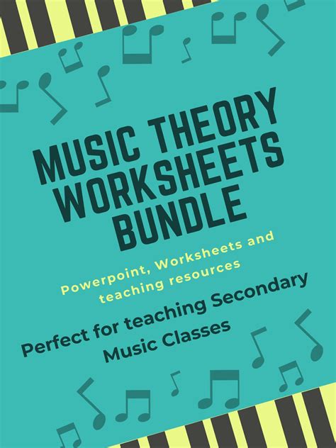 Music Theory Worksheets Bundle For Secondary Music Classes Teaching