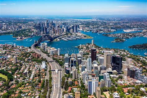 Aerial Stock Image North Sydney To Sydney City