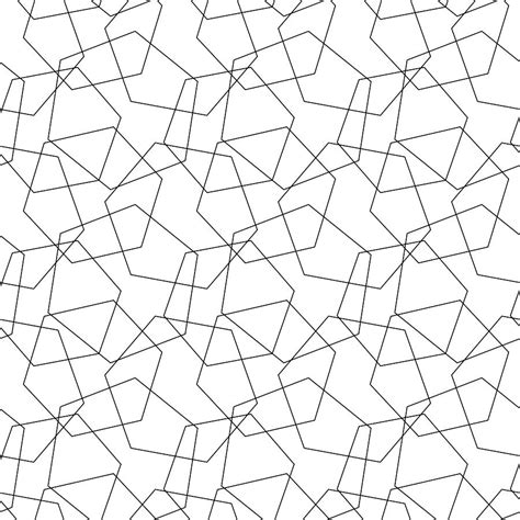 Abstract Vector Seamless Pattern Mosaic Of Wire Hexagons