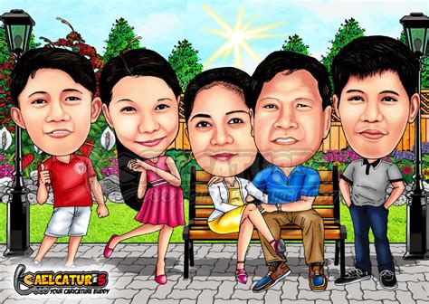 If you send me $5 and a photo, i'll try my best to draw a caricature of you. Kaelcatures: Big Family Caricature