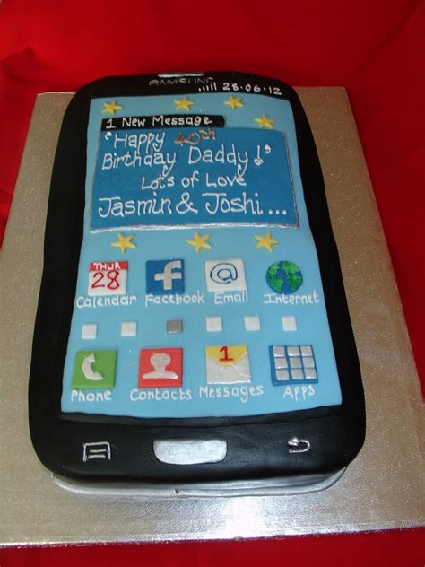 Samsung Mobile Phone Fondant Cake