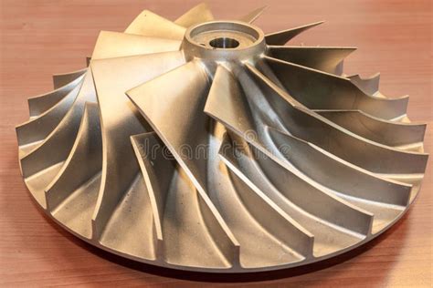 Impeller From A Centrifugal Compressor Stock Photo Image Of Charger